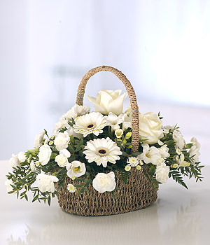 Eileen Jenkins Pure White Basket